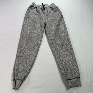 Phat Farm Pants Mens Small Gray Joggers Fleece Sweatpants Cuffed Loungewear Poly